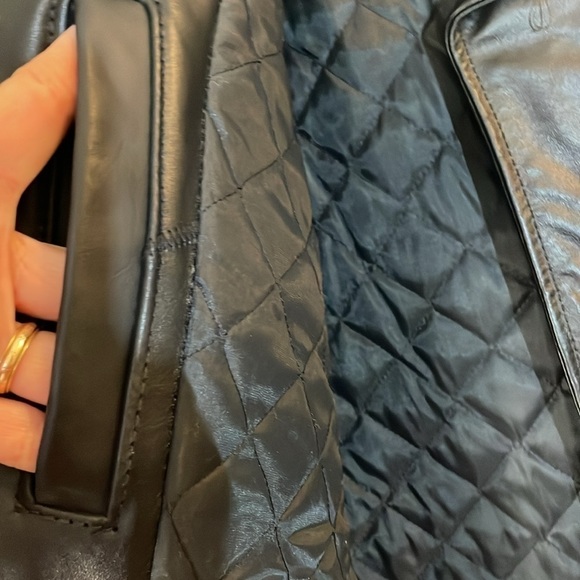 Vintage Park V Black Leather Made in USA Moto Jacket - Picture 10 of 11